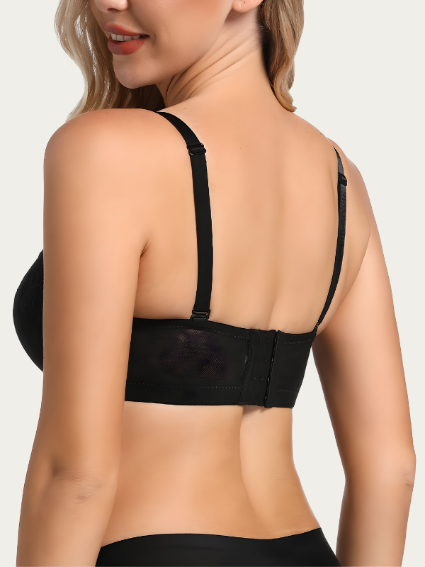 Soutien-Gorge Push Up Sans Armature Et Sans Couture - Large Bretelles - Confort Quotidien Et Sport
