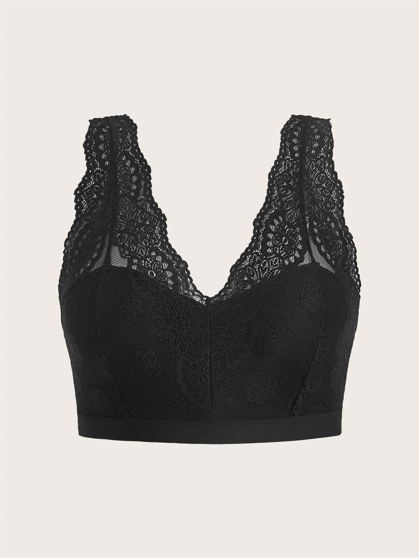 Soutien-gorge en dentelle florale